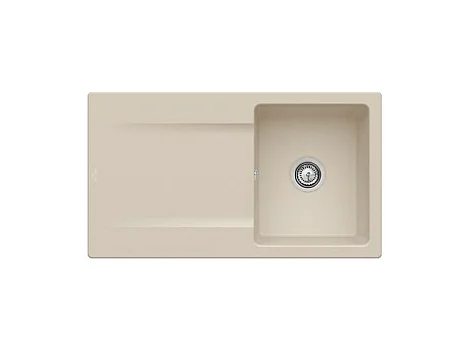 Evier 1 bac VILLEROY ET BOCH Siluet 50 Almond CeramicPlus - Avec vidage manuel