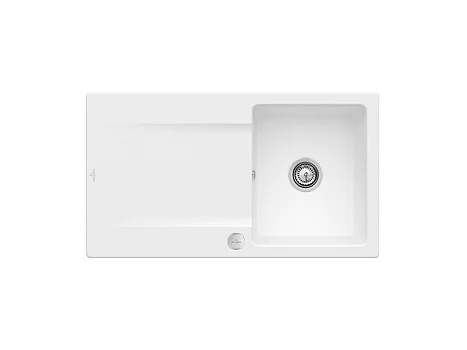 Evier 1 bac VILLEROY ET BOCH Siluet 50 Stone White CeramicPlus