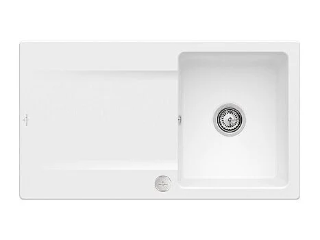 Evier 1 bac VILLEROY ET BOCH Siluet 50 Stone White CeramicPlus