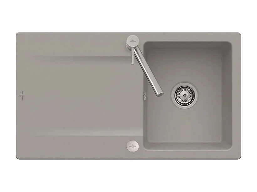 Evier 1 bac VILLEROY ET BOCH Siluet 50 Fossile CeramicPlus