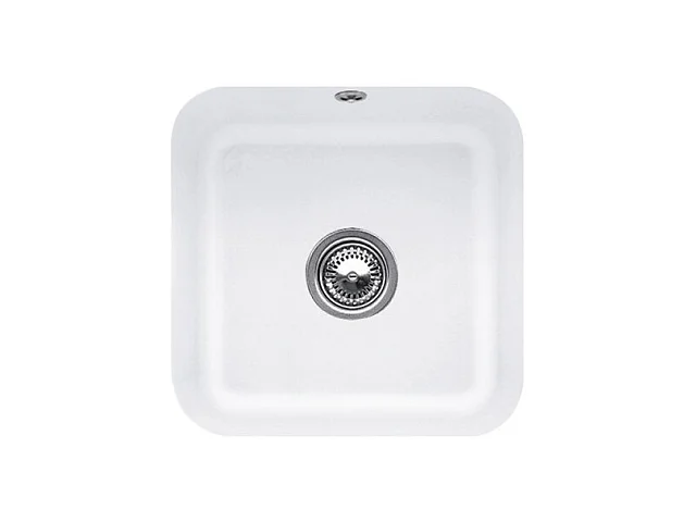 Evier 1 bac VILLEROY ET BOCH Cisterna 50 Stone White CeramicPlus avec vidage manuel