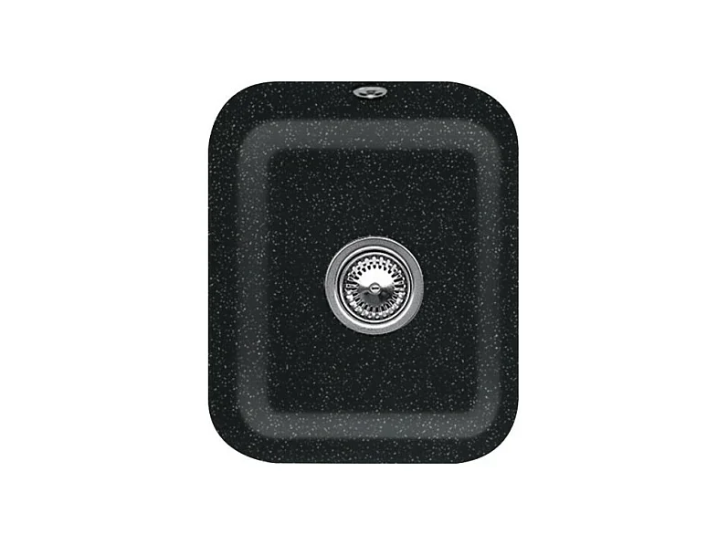 Evier 1 bac VILLEROY ET BOCH Cisterna 45 Chromite CeramicPlus avec vidage automatique