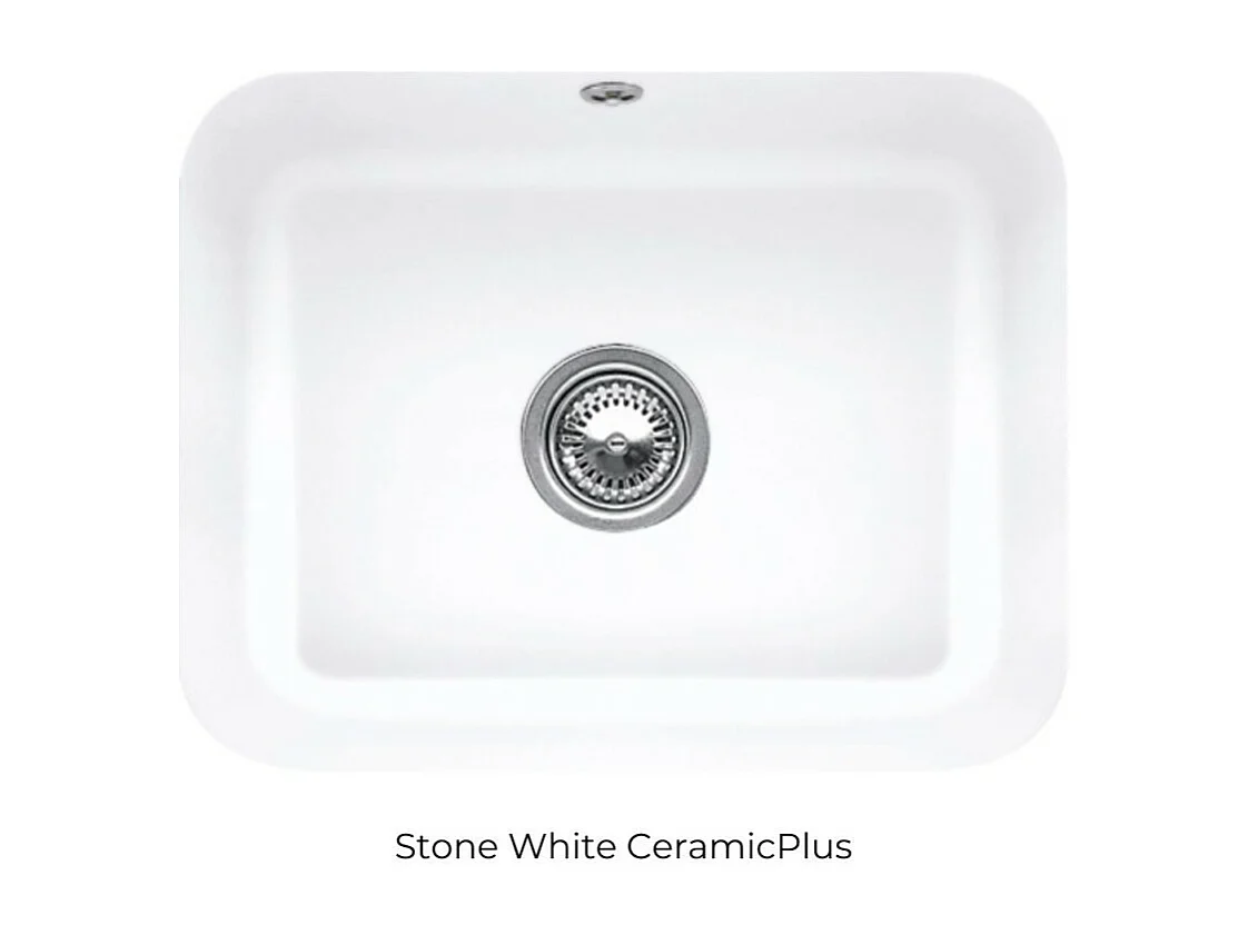 Evier 1 bac VILLEROY ET BOCH Cisterna 60C Stone White CeramicPlu