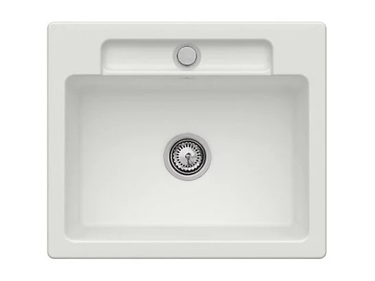 Evier 1 bac VILLEROY ET BOCH Siluet 60 S Steam CeramicPlus