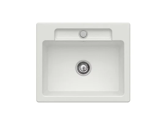 Evier 1 bac VILLEROY ET BOCH Siluet 60 S Steam CeramicPlus