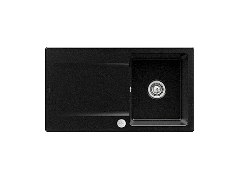 Evier 1 bac VILLEROY ET BOCH Siluet 50 Chromite CeramicPlus - Avec vidage automatique