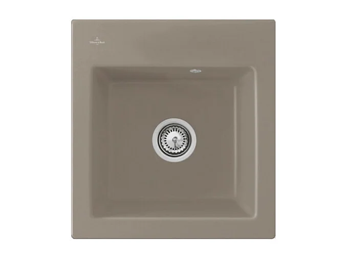 Evier VILLEROY ET BOCH Subway 45 XS Taupe timber  - avec Vidage automatique