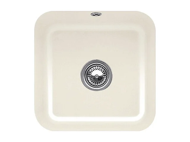 Evier 1 bac VILLEROY ET BOCH Cisterna 50 Crème CeramicPlus