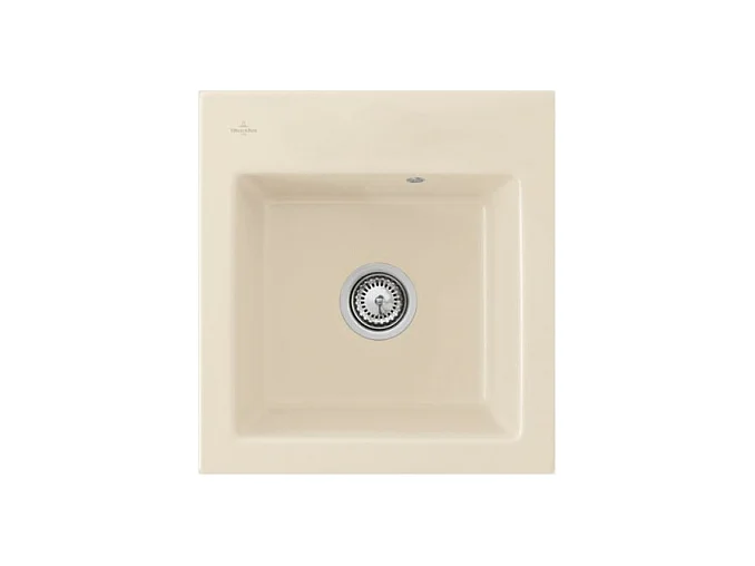 Evier VILLEROY ET BOCH Subway 45 XS Blanc ivoire  - avec Vidage automatique