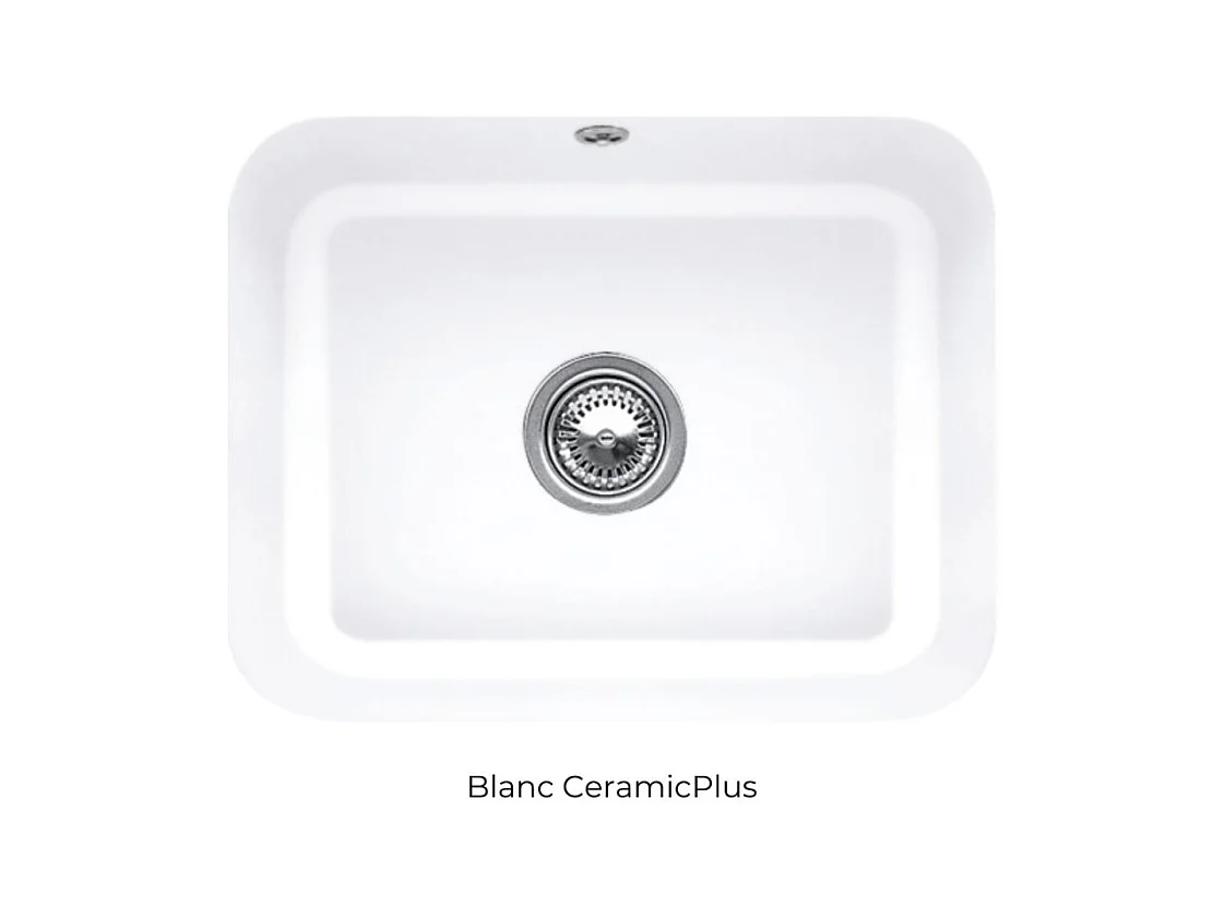 Evier 1 bac VILLEROY ET BOCH Cisterna 60C Blanc CeramicPlus