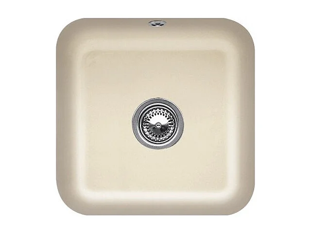 Evier 1 bac VILLEROY ET BOCH Cisterna 50 Ivory CeramicPlus avec vidage manuel