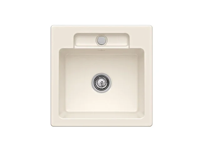 Evier 1 bac VILLEROY ET BOCH Siluet 50 S Crème CeramicPlus