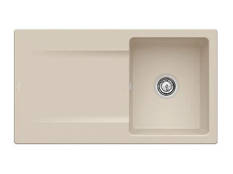 Evier 1 bac VILLEROY ET BOCH Siluet 50 Almond CeramicPlus