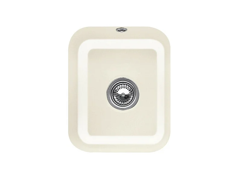 Evier 1 bac VILLEROY ET BOCH Cisterna 45 Crème CeramicPlus avec vidage manuel