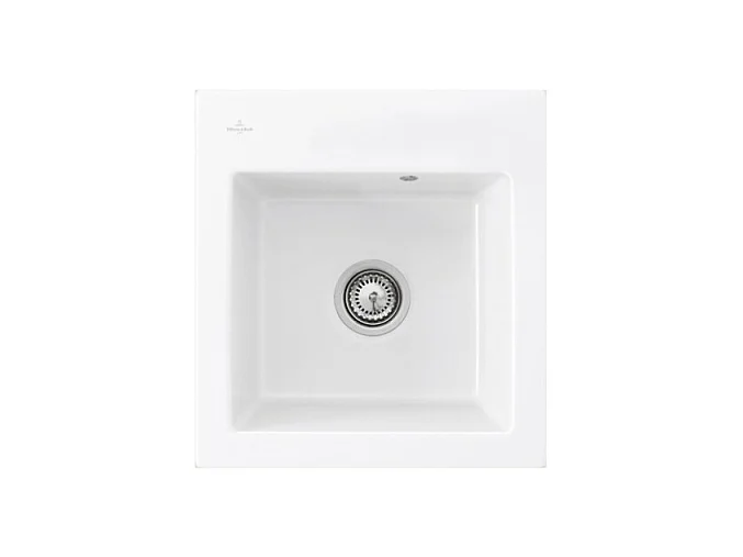 Evier VILLEROY ET BOCH Subway 45 XS Blanc snow white  - avec Vidage manuel