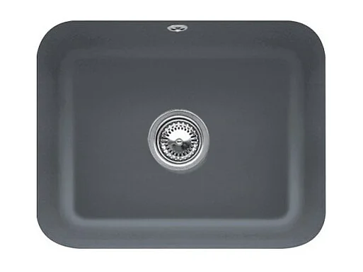 Evier 1 bac VILLEROY ET BOCH Cisterna 60C Graphite CeramicPlus avec vidage manuel