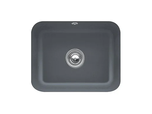 Evier 1 bac VILLEROY ET BOCH Cisterna 60C Graphite CeramicPlus avec vidage manuel