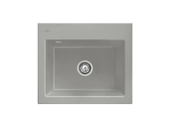 Evier VILLEROY ET BOCH Subway 60 S 60 x 51cm sans egouttoir Fossile CeramicPlus