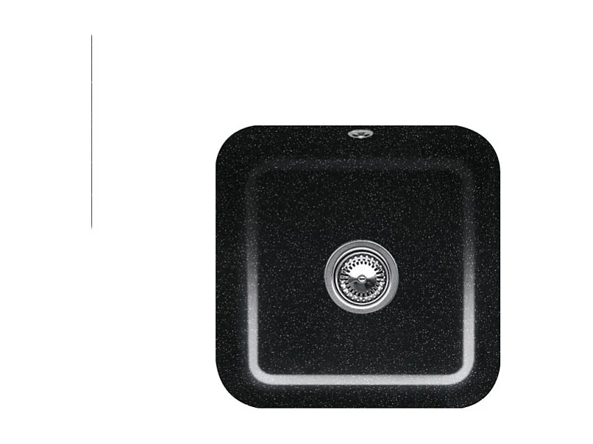 Evier 1 bac VILLEROY ET BOCH Cisterna 50 Chromite CeramicPlus avec vidage manuel