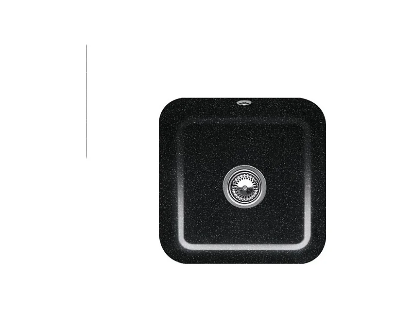Evier 1 bac VILLEROY ET BOCH Cisterna 50 Chromite CeramicPlus avec vidage manuel