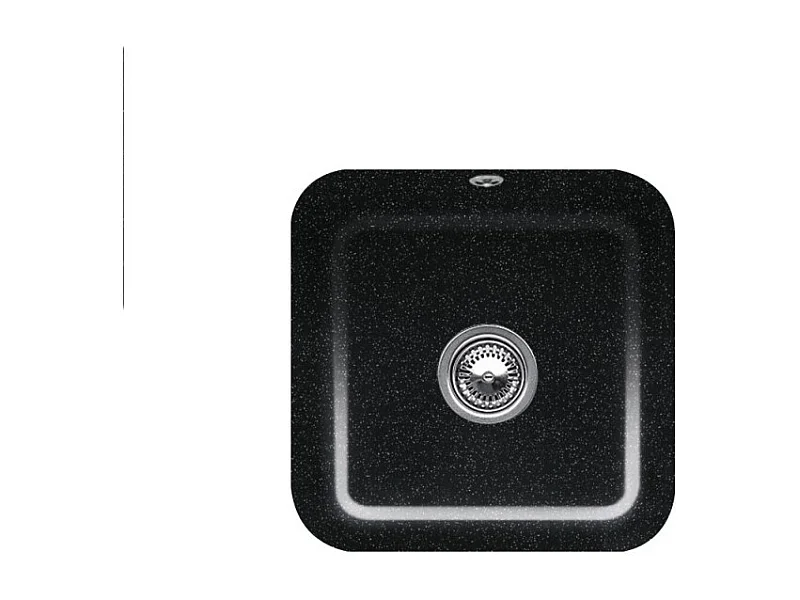 Evier 1 bac VILLEROY ET BOCH Cisterna 50 Chromite CeramicPlus avec vidage manuel