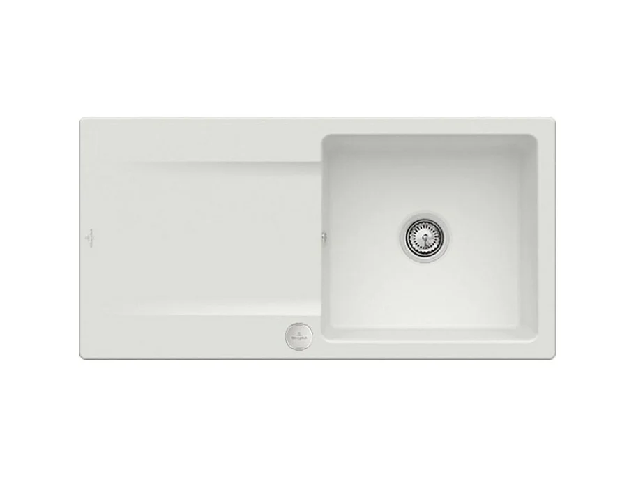 Evier VILLEROY ET BOCH Siluet 60 Steam CeramicPlus avec vidage automatique