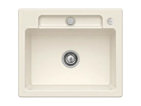 Evier 1 bac VILLEROY ET BOCH Siluet 60 S Crème CeramicPlus