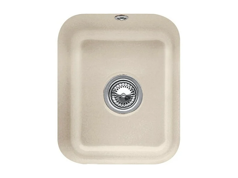 Evier 1 bac VILLEROY ET BOCH Cisterna 45 Almond CeramicPlus avec vidage automatique