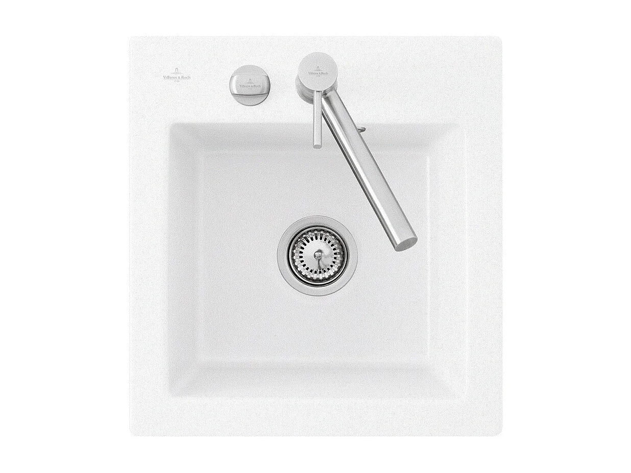 Evier 1 bac sans egouttoir VILLEROY ET BOCH Subway Pure XS 47,5 x 51 cm Blanc