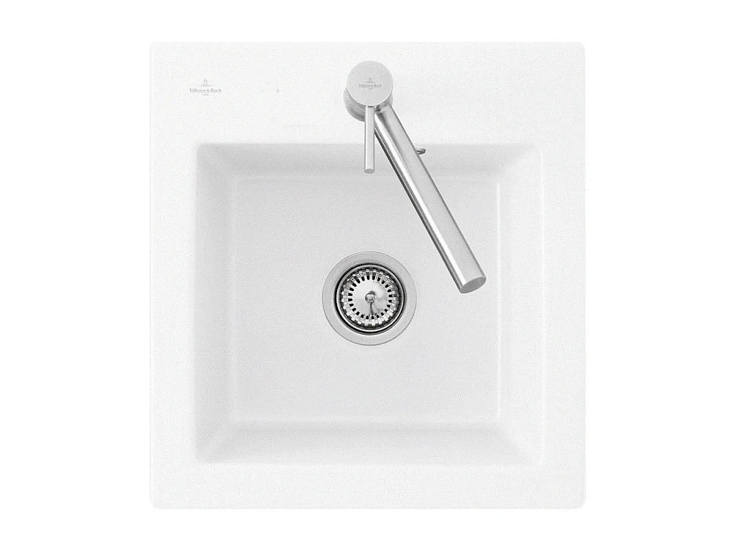Evier 1 bac sans egouttoir VILLEROY ET BOCH Subway Pure XS 47,5 x 51 cm Blanc