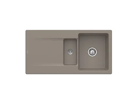 Evier 1 bac 1/2 VILLEROY ET BOCH Siluet 60 R Timber CeramicPlus avec vidage automatique