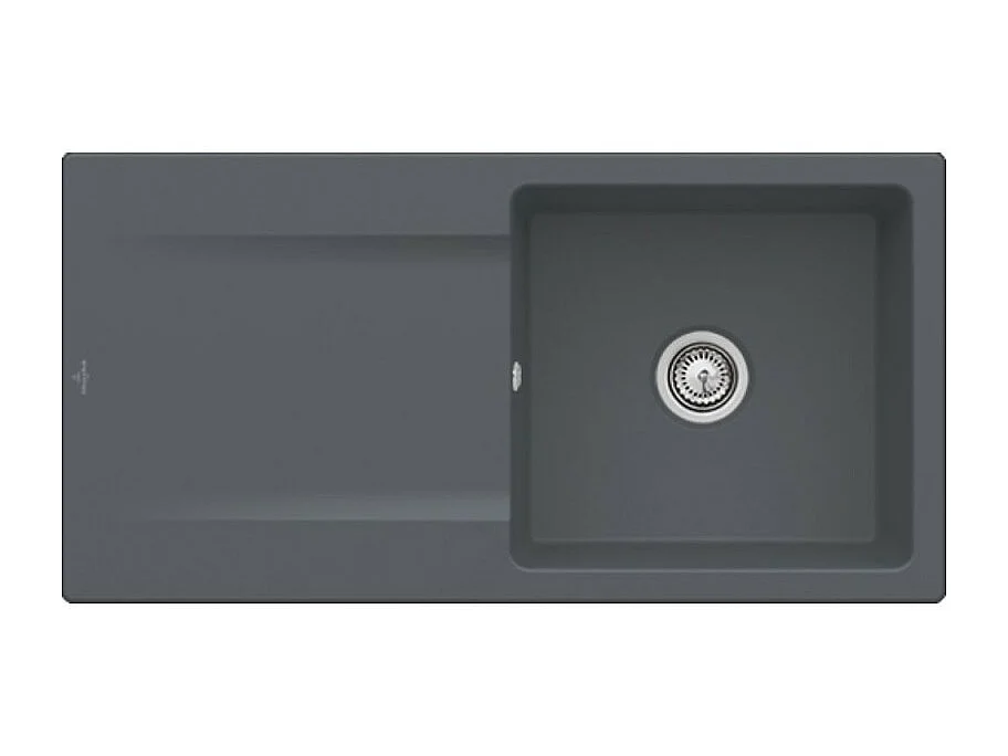 Evier VILLEROY ET BOCH Siluet 60 Graphite CeramicPlus avec vidage manuel