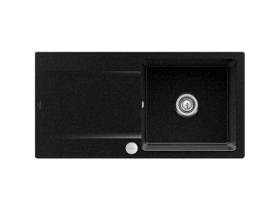 Evier VILLEROY ET BOCH Siluet 60 Chromite CeramicPlus avec vidage automatique