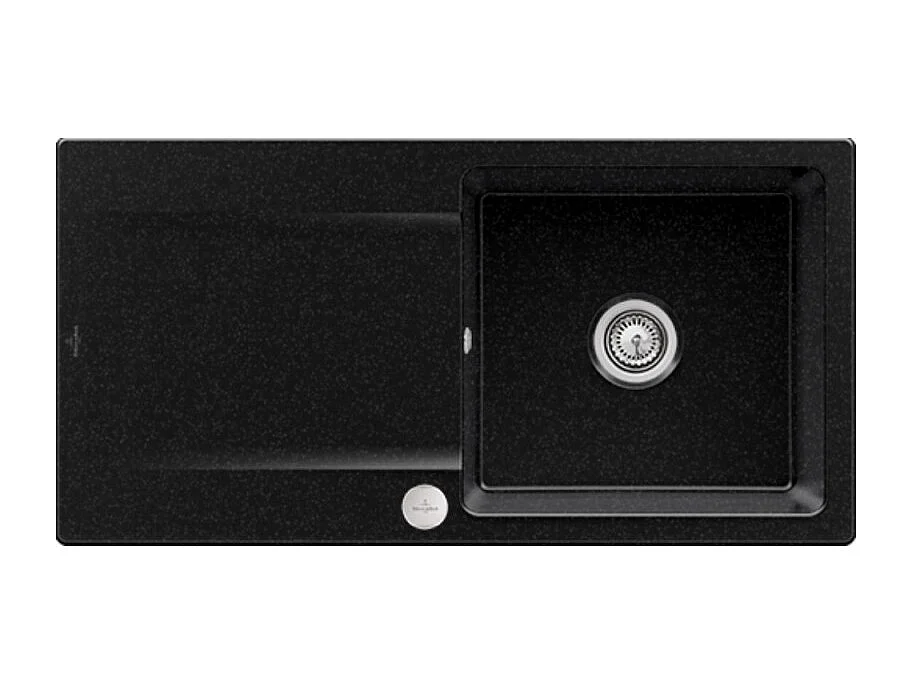 Evier VILLEROY ET BOCH Siluet 60 Chromite CeramicPlus avec vidage automatique