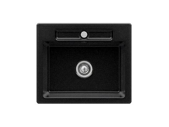Evier 1 bac VILLEROY ET BOCH Siluet 60 S Chromite CeramicPlus avec vidage manuel