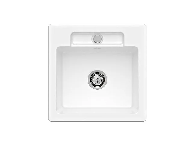 Evier 1 bac VILLEROY ET BOCH Siluet 50 S Blanc CeramicPlus