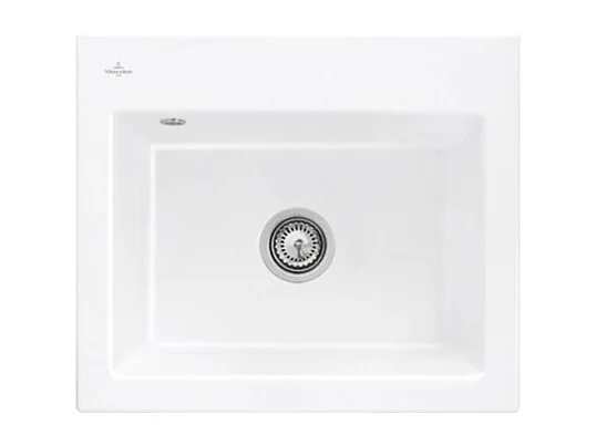 Evier VILLEROY ET BOCH Subway 60 S 60 x 51cm sans egouttoir Blanc CeramicPlus