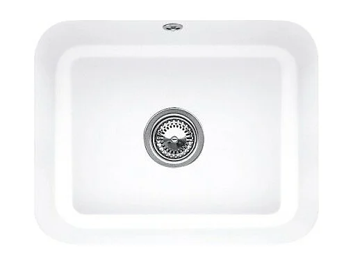 Evier 1 bac VILLEROY ET BOCH Cisterna 60C Blanc CeramicPlus avec vidage automatique