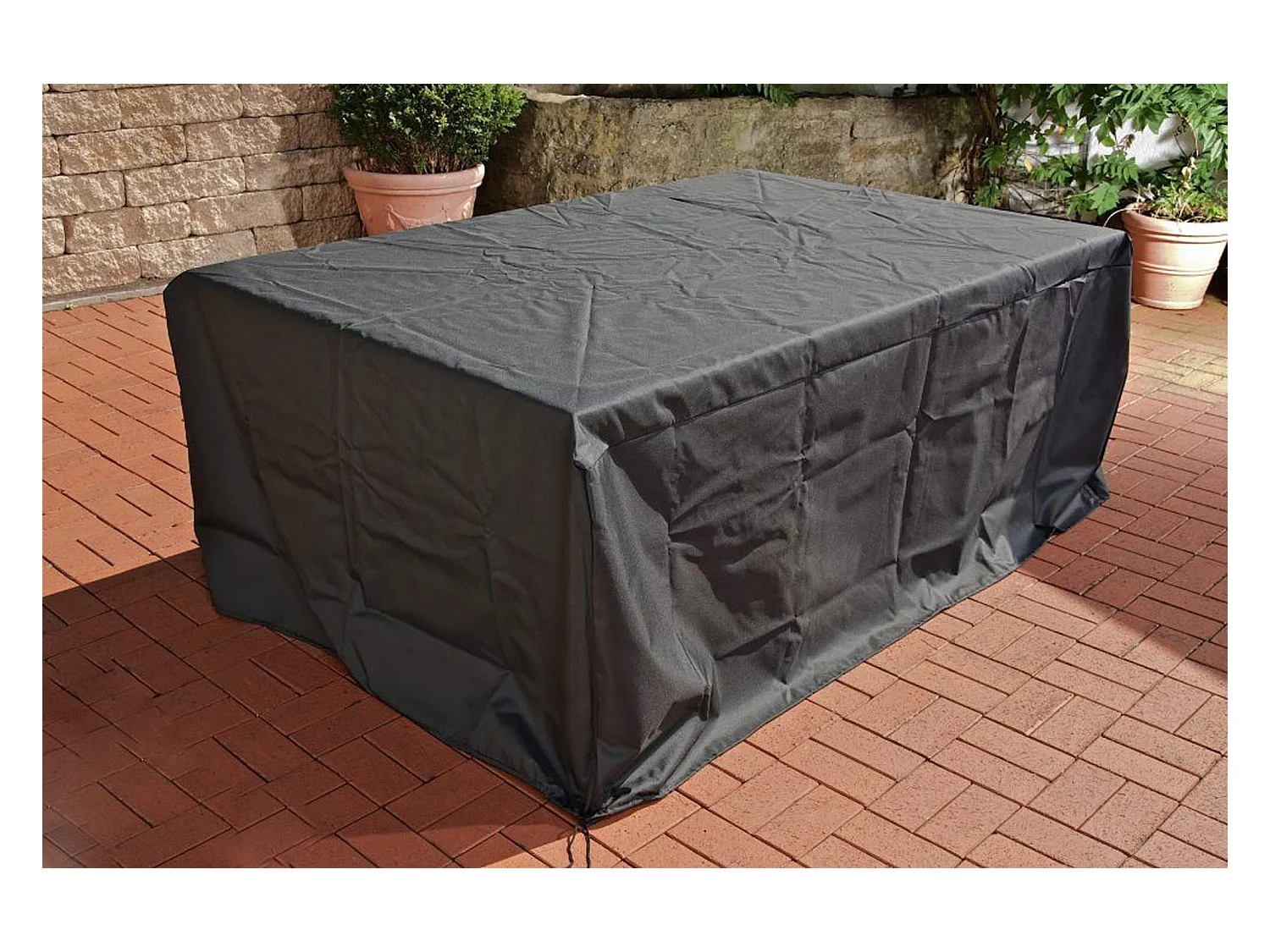 Housse de protection - Plastique - 218x158x65 cm - Noir - Skara
