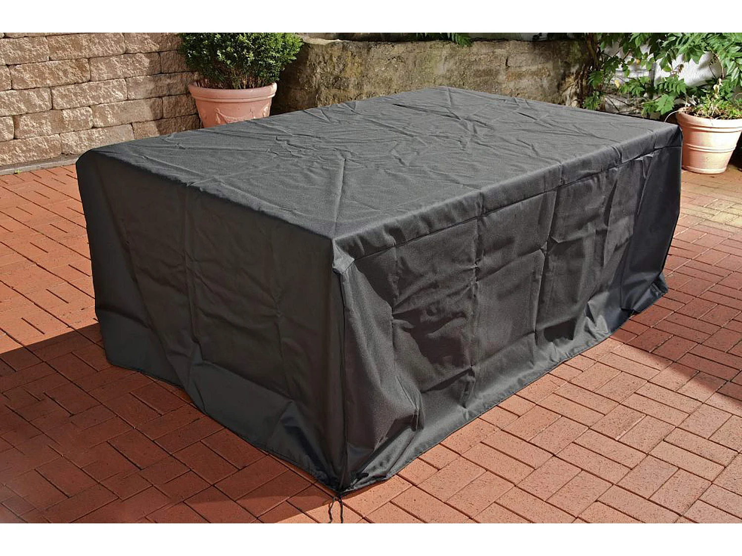 Housse de protection - Plastique - 218x158x65 cm - Noir - Skara