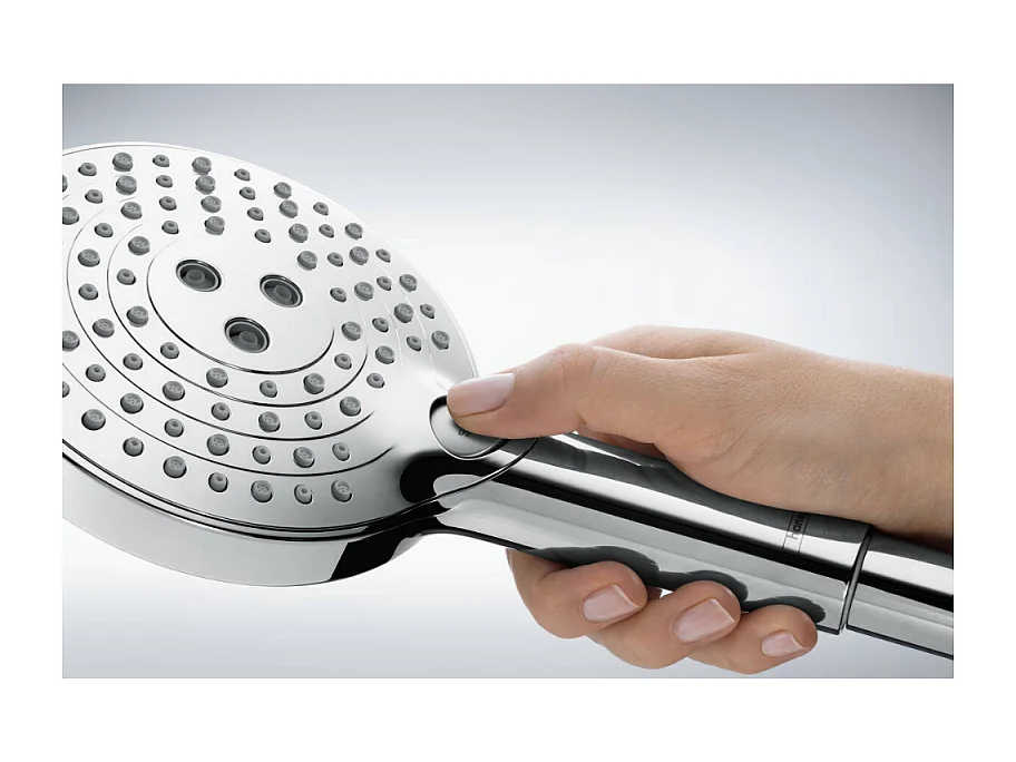 Colonne de douche thermostatique HANSGROHE Raindance Select S 240 aspect dorée poli + nettoyant Briochin