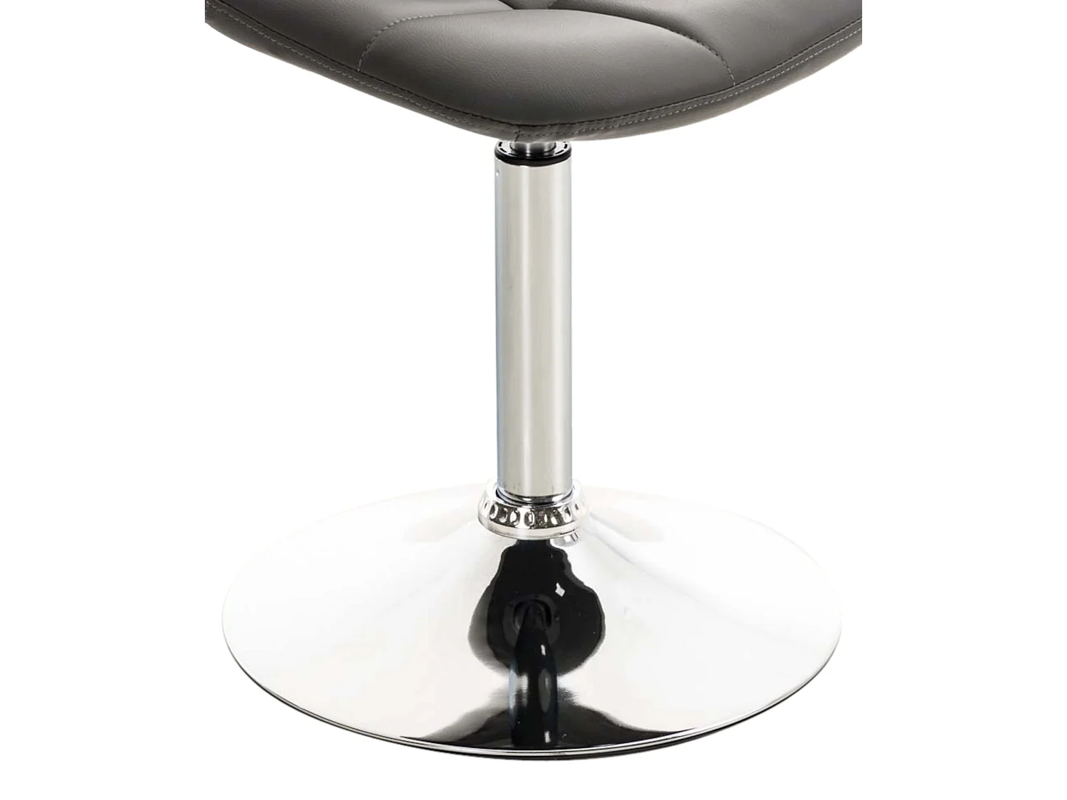 Lot de 2  chaise salle à manger - Similicuir - Gris - Emil