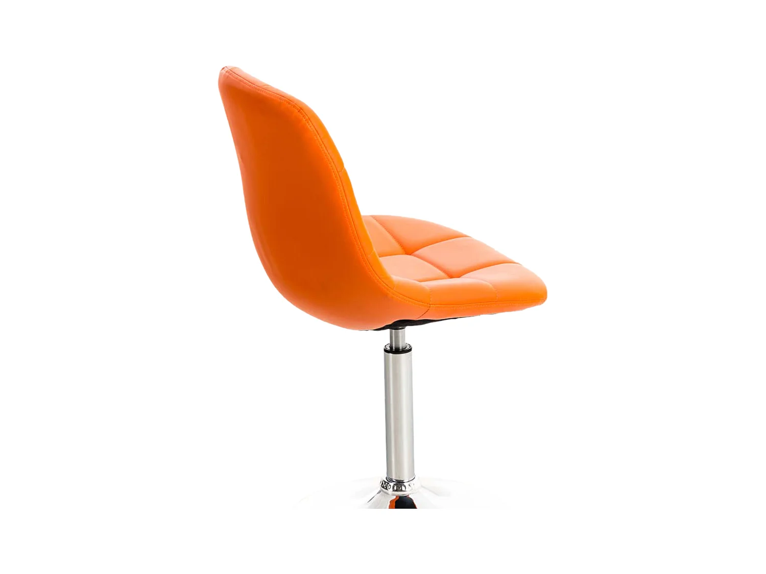 Lot de 2  chaise salle à manger - Similicuir - Orange - Emil