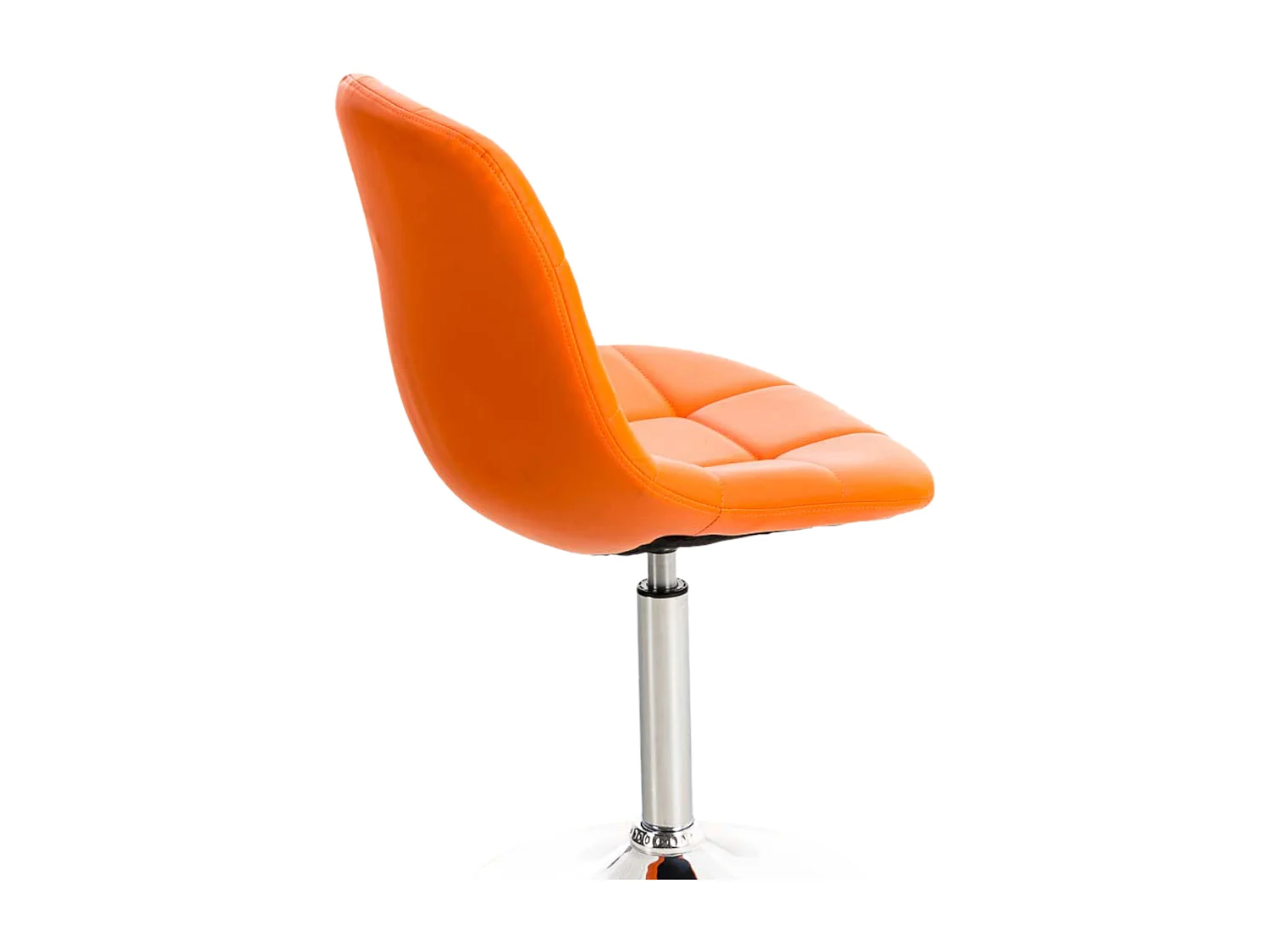 Lot de 2  chaise salle à manger - Similicuir - Orange - Emil