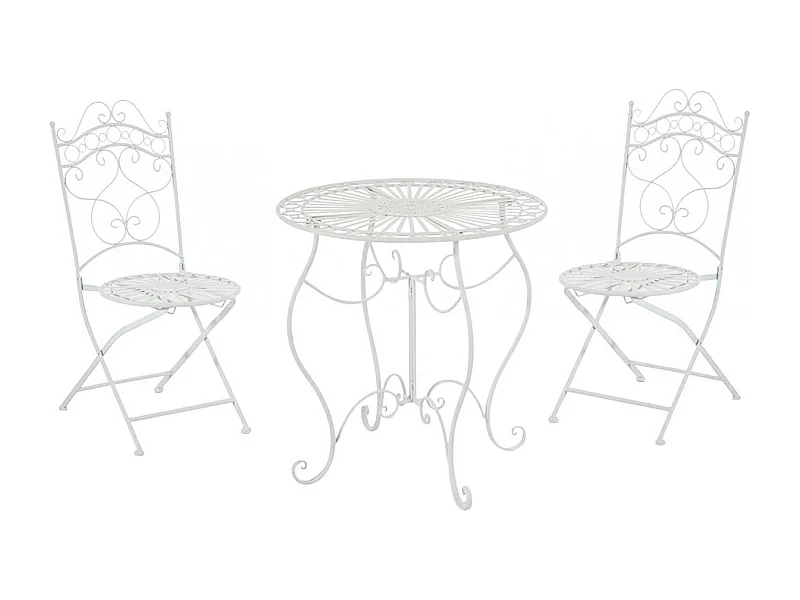 Ensemble de jardin - Table + 2 Chaises - Indra