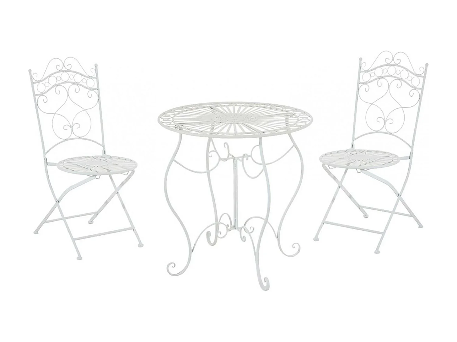 Ensemble de jardin - Table + 2 Chaises - Indra