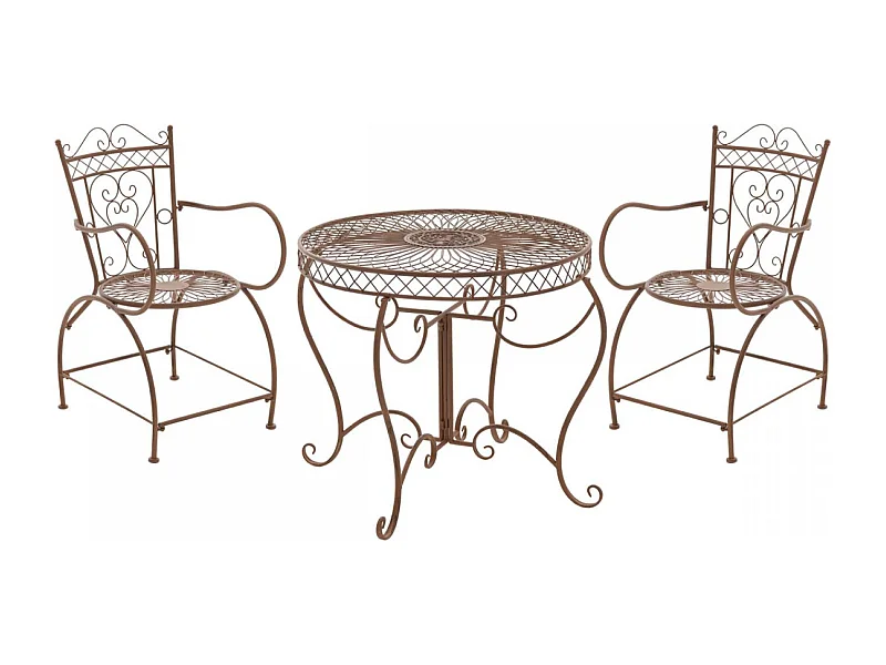 Ensemble de jardin - Table + 2 Chaises - Sheela