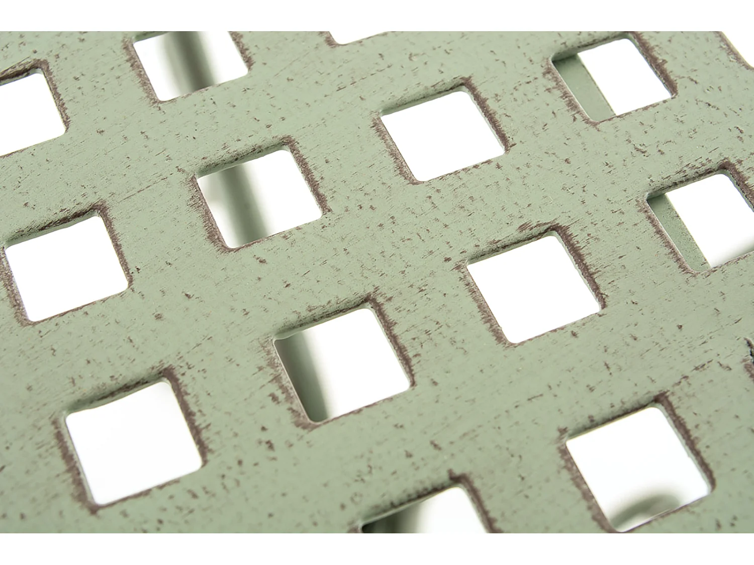 Bijzettafel tuin - rond Ø 70 cm - Metalen - Vert antique - Amanda