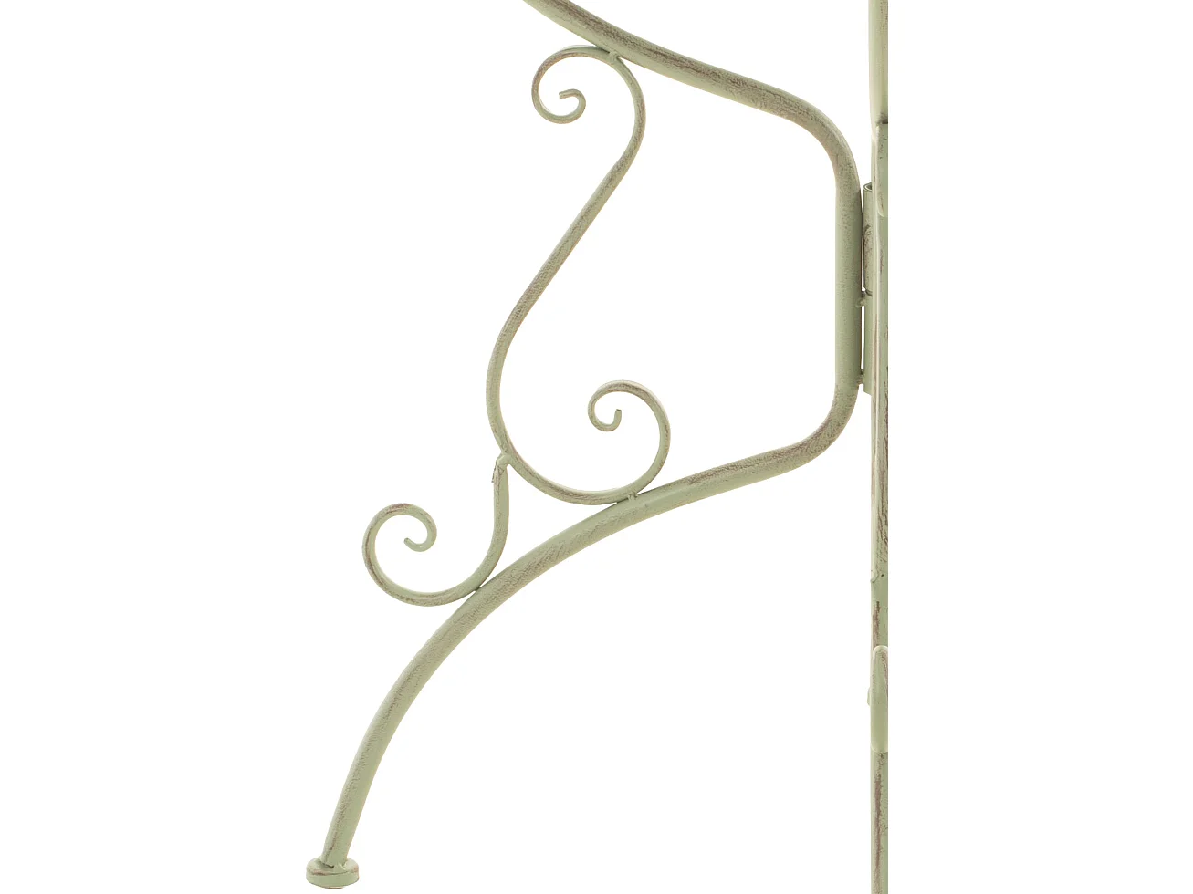 Table d'appoint de jardin - rond Ø 70 cm - Métal - Vert antique - Amanda