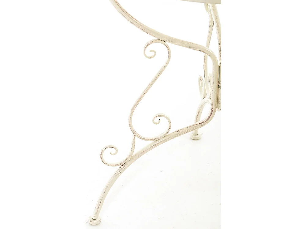 Tavolino da giardino - intorno Ø 70 cm - Metallo - Crème antique - Amanda